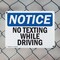 Signmission No Texting While Driving, 18 in W x Rectangle, Plastic OS-2PACK-NS-P-1218-L-14891 - alternate 2